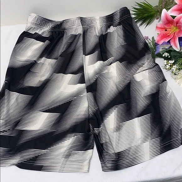 Nike DRI-FIT Athletic Black and White  Shorts - Picture 4 of 5
